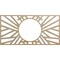 Ekena Millwork Hoover Wood Fretwork Pierced Ceiling Medallion, Hickory, 40"W x 20"H x 14 3/4"ID x 1/4"T CMWP40X20X0250HOHI - alternate 1